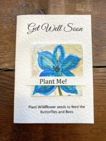 * Our Little Seed Co. Blue Flower Get Well Soon