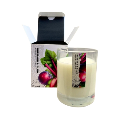 The Outrageous Peacock Medium Glass Candle