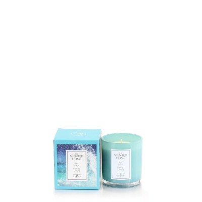 THE SCENTED HOME: GLASS CANDLE   SEA SPRAY   225G