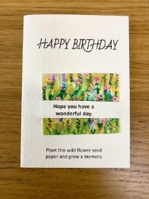 Birthday Wishes Wildflower Seed Card