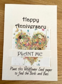 Happy Anniversary Wildflower Seed Card