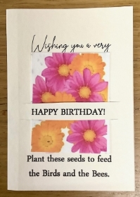 Happy Birthday Wildflower Seed Card