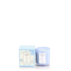 THE SCENTED HOME: GLASS CANDLE   FRESH LINEN   225G