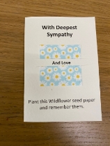 With Deepest Sympathy Wildflower Seed Card