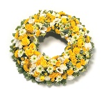 Wreath Leaf Edging Yellow and White (large)